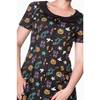 Banned - Midnight orchid Robe courte - Noir Product image